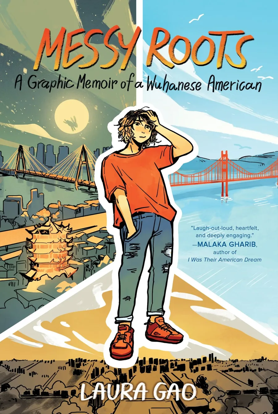 Cover of Messy Roots: A Graphic Memoir of a Wuhanese American