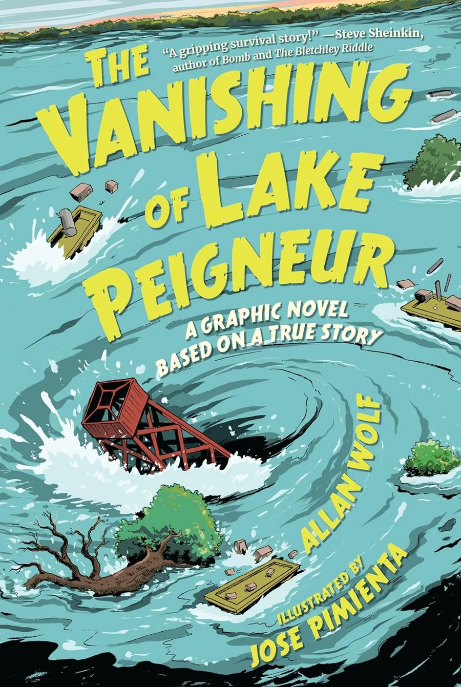 Cover of The Vanishing of Lake Peigneur: A Graphic Novel Based on a True Story