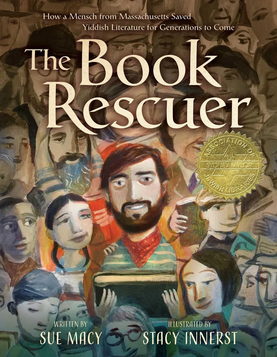 Cover of The Book Rescuer: How a Mensch from Massachusetts Saved Yiddish Literature for Generations to Come