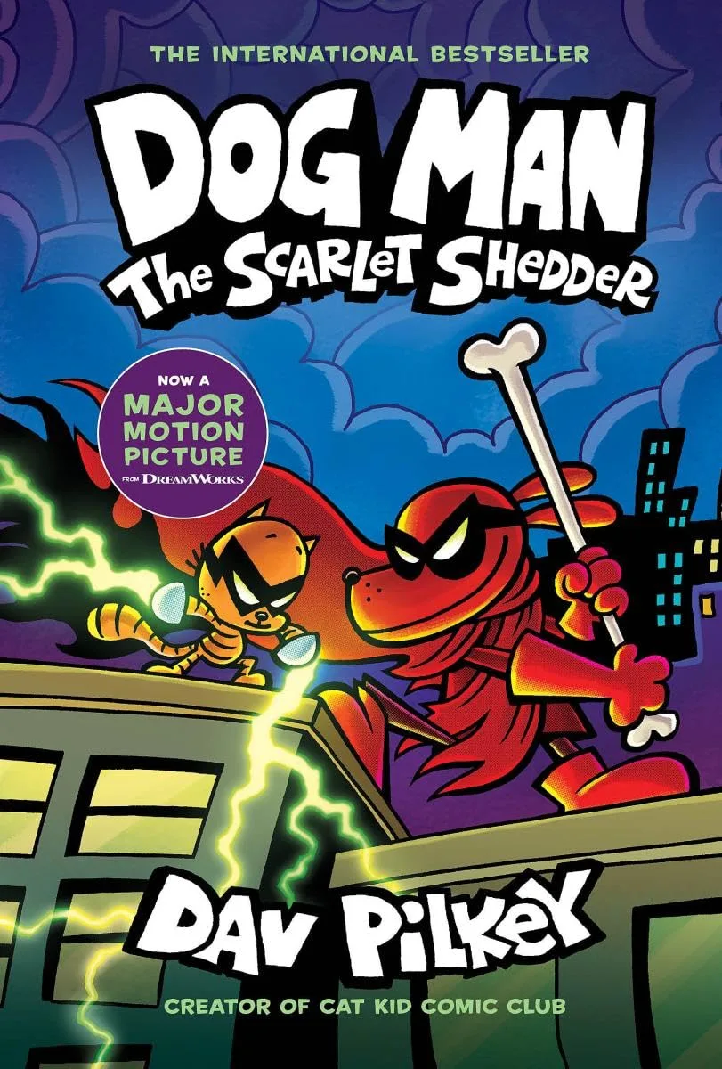 Cover of Dog Man: The Scarlet Shedder: A Graphic Novel (Dog Man #12): From the Creator of Captain Underpants
