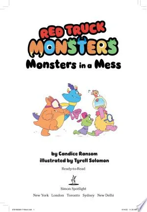 Cover of Monsters in a Mess (Red Truck Monsters series)