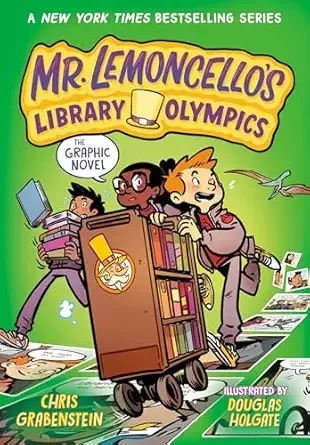 Cover of Mr. Lemoncello’s Library Olympics: The Graphic Novel