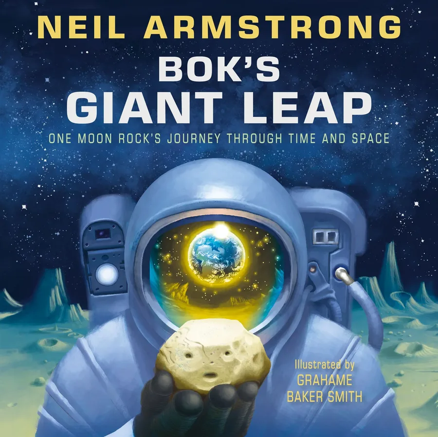 Cover of Bok’s Giant Leap: One Moon Rock’s Journey through Time and Space