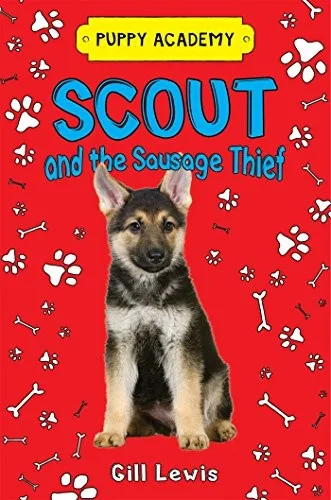 Cover of Scout and the Sausage Thief (Puppy Academy series)