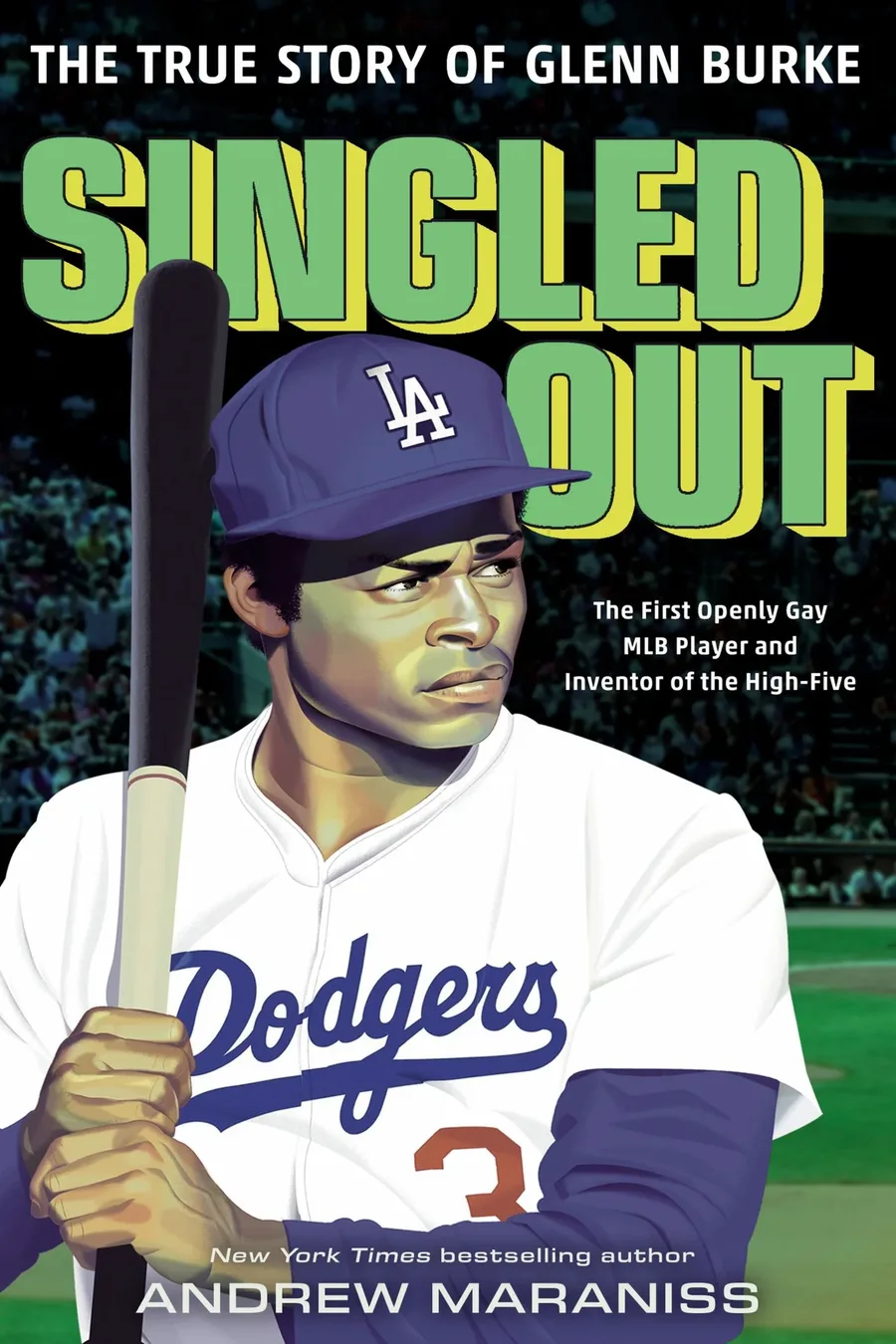 Cover of Singled Out: The True Story of Glenn Burke, the First Openly Gay MLB Player and Inventor of the High Five